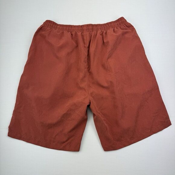 Mens Shorts Size XL Casual Rust Color Pockets Elastic Waist Drawstring - Picture 3 of 9